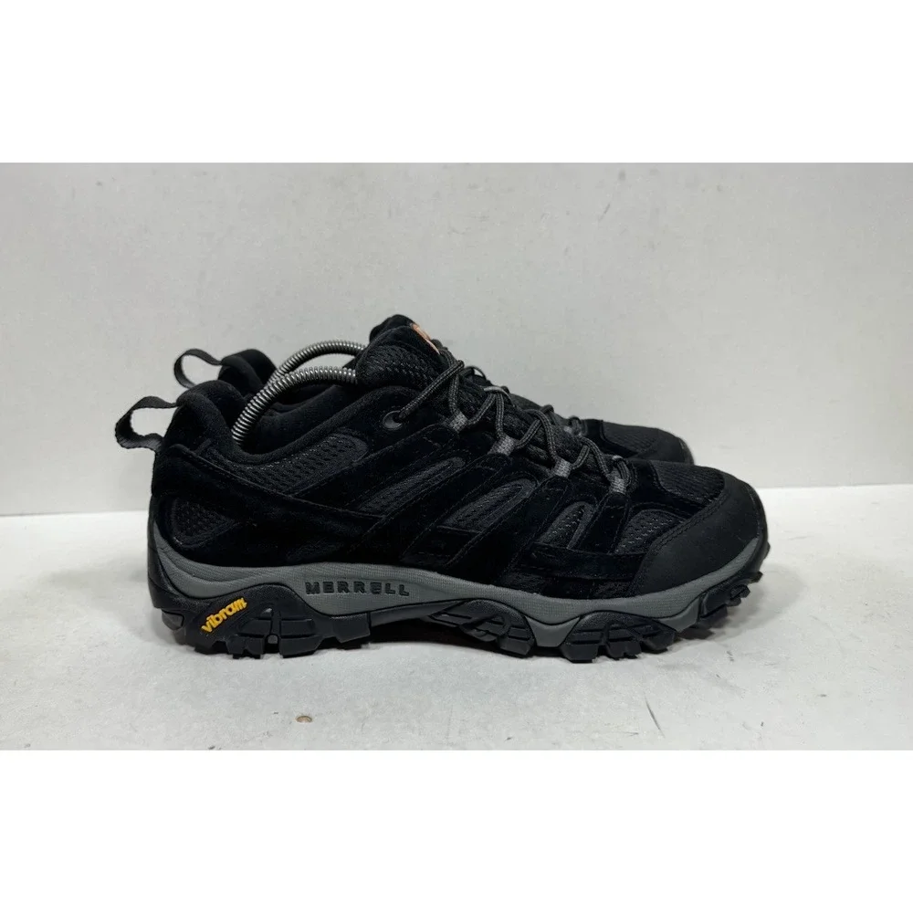 Merrell Moab 2 Vent Hiking Shoes Black Night Low Top Men's Size 10.5 Vibram